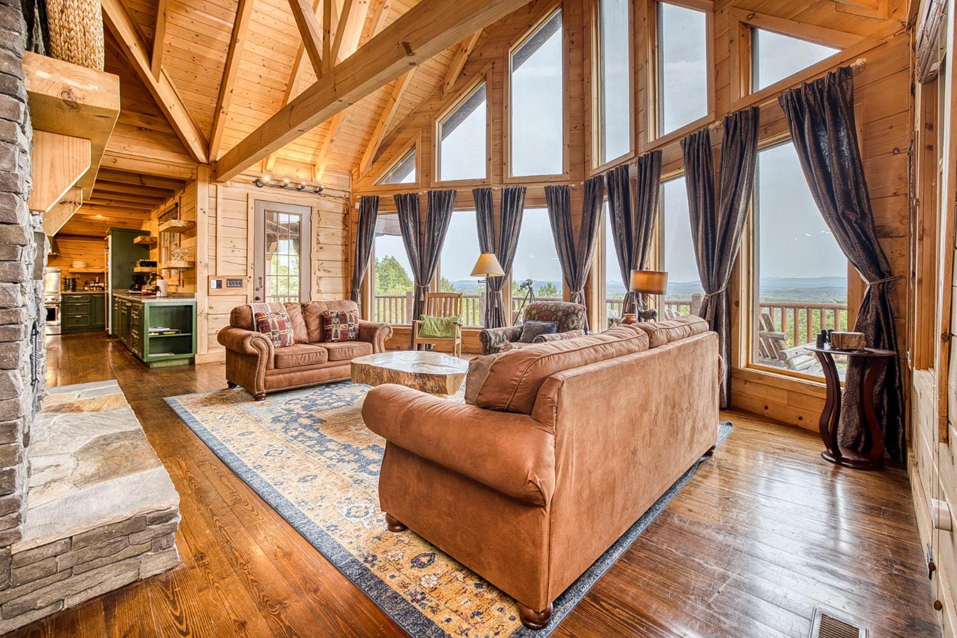 Sky High Lodge By Bk Stays. Large Cabin. Amazing Views. Game Room. Jacuzzi. Six Bedrooms. Sleeps 12 Blue Ridge Exterior foto
