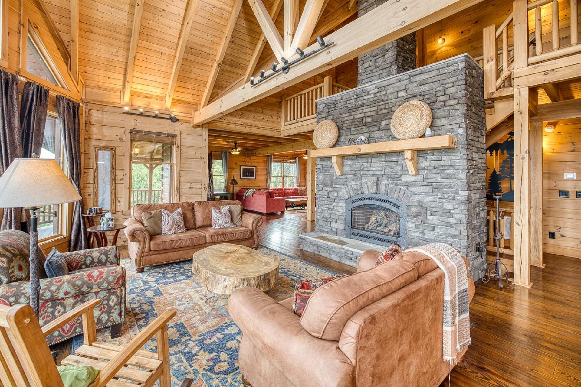 Sky High Lodge By Bk Stays. Large Cabin. Amazing Views. Game Room. Jacuzzi. Six Bedrooms. Sleeps 12 Blue Ridge Exterior foto